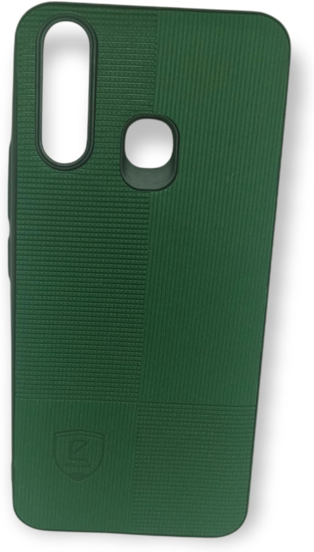 Vivo Y19 / Vivo U3 / Vivo U20 / Vivo Y5S Case rubber back outer layer Leather Pattern Soft TPU Shockproof Cover (Green)