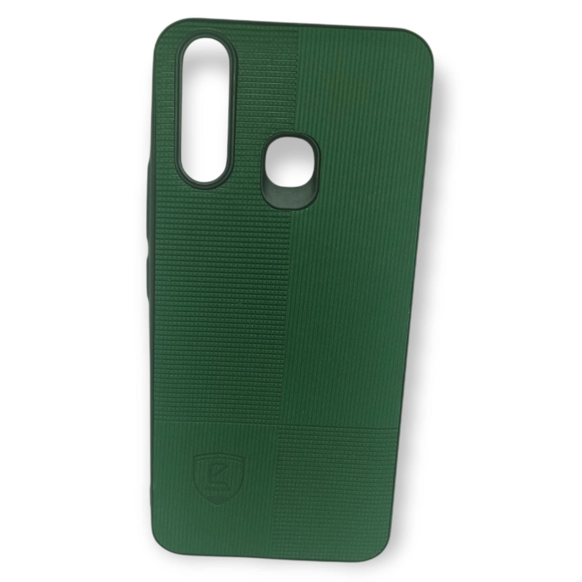 Vivo Y19 / Vivo U3 / Vivo U20 / Vivo Y5S Case rubber back outer layer Leather Pattern Soft TPU Shockproof Cover (Green)