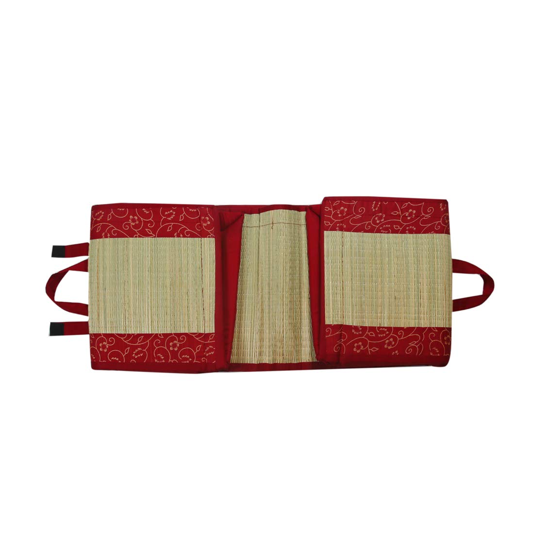 Future Lifestyle Foldable Cushion Mat Korai River Grass (3 X 6 ft Fabric Maroon Butter Satin) with 18 MM Soft Foam Portable and Comfort Sleep - Image 2 thumbnail