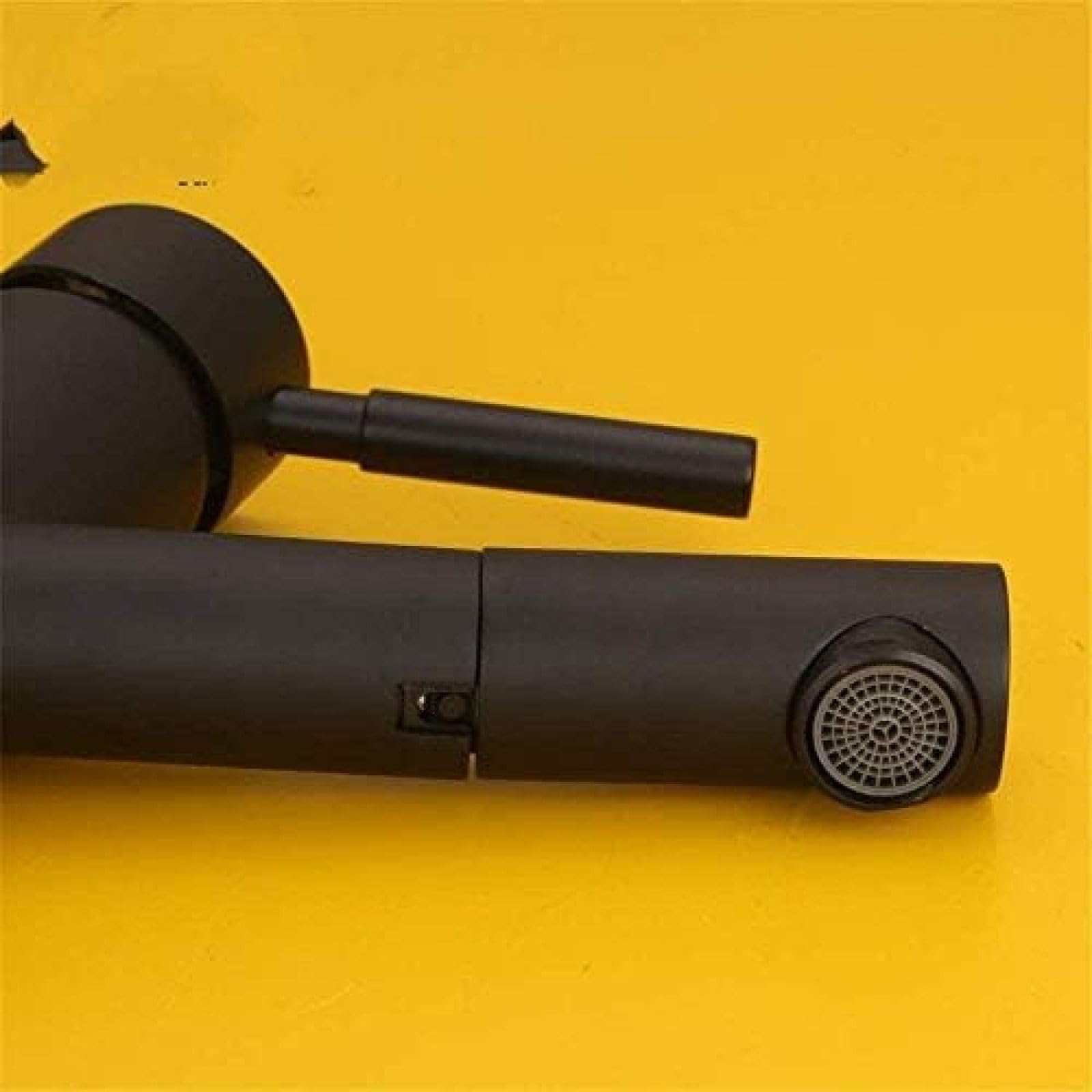 Grifo del baño,Grifo Grifo para Lavabo de baño Grifo para Fregadero extraíble de latón Macizo Grifo Monomando Grifos de Agua montados en Cubierta con un Solo Orificio, grifos para Fregadero