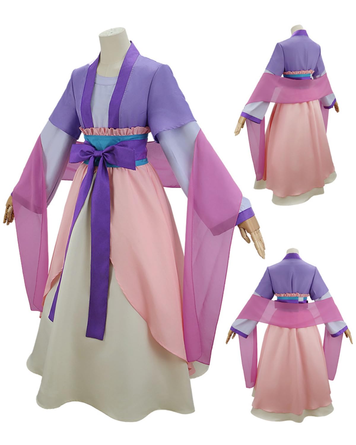 CR ROLECOS Maomao Cosplay Costume Hanfu Costume Women's Outfits Anime Halloween Suits Purple M, Purple-maomao - Image 3
