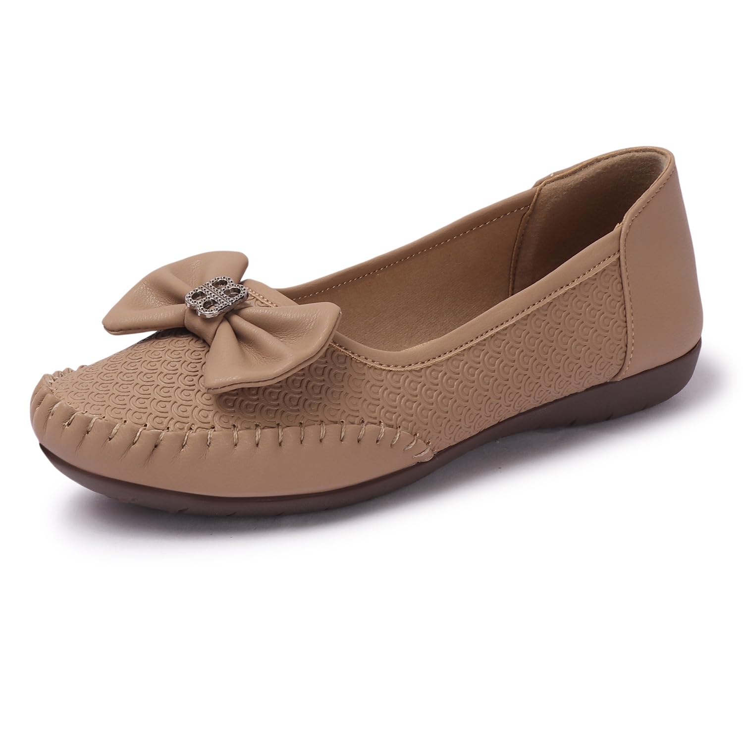 denill Women's Embellished Bow Flat Shoe-picture-10