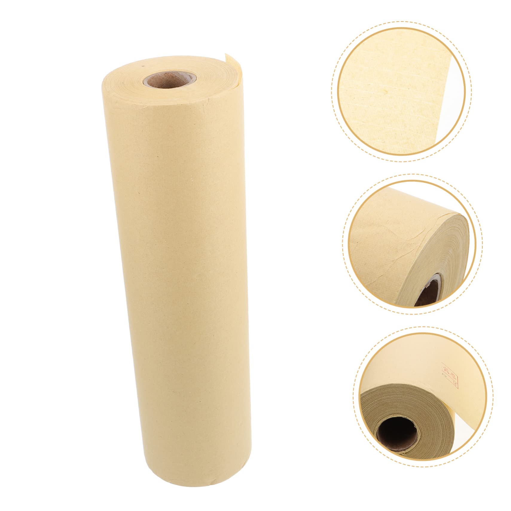 Papel de Caligrafía China para Principiantes y Amantes, Rollo Largo Beige