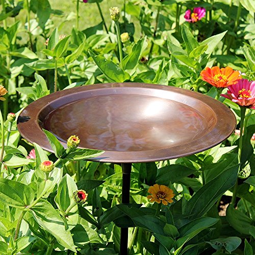 Achla Designs Classic II Copper Birdbath with Stake