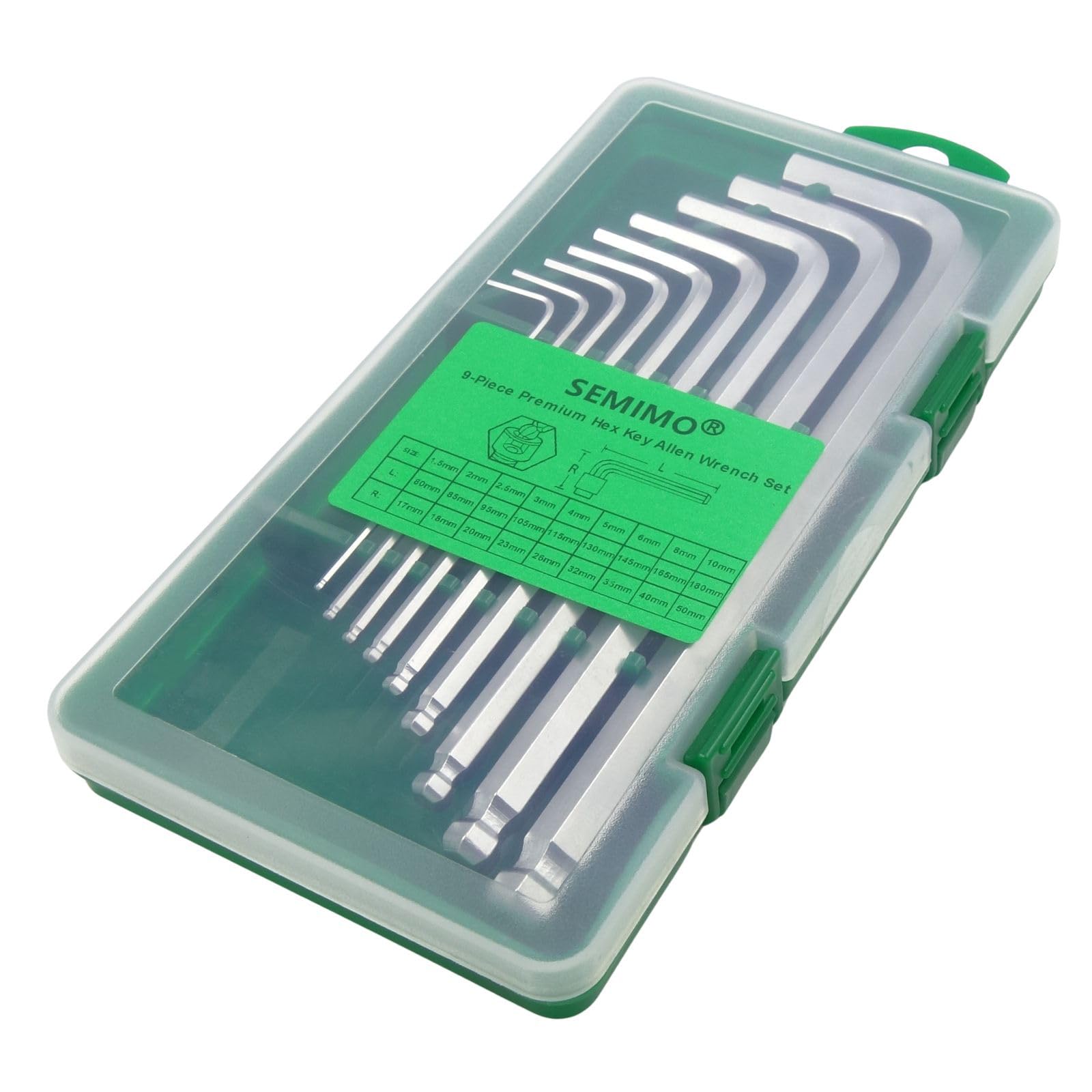 Amazon | SEMIMO 六角レンチセット：9本組 先端ボールポイント