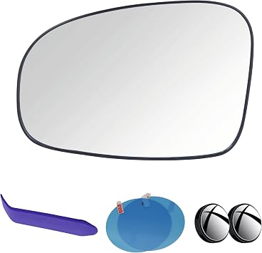EAP Driver Side Mirror Glass Compatible with Toyota Prius 2010-2015 Does Not Fit Prius V, Heated, 8796147170 8796147180