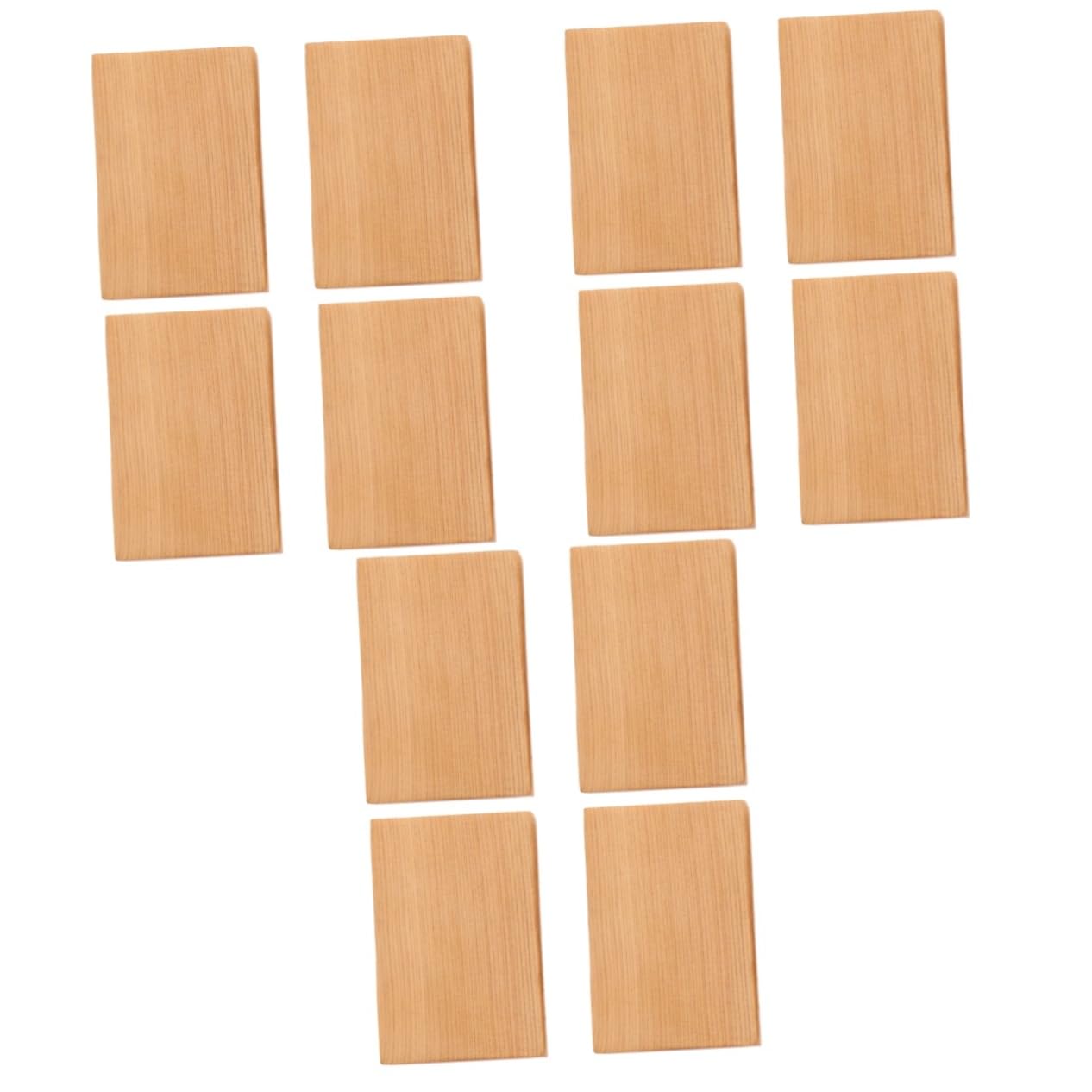 NUOBESTY 3 Ensembles Jouet Bloc De Bois Sculpté Bricolage Artisanat Jouets D'artisanat Kits De Bricolage Arts Et Métiers Pour Matériel De Bricolage Jouet Boisé Sapin De Chine 4 Pièces * 3
