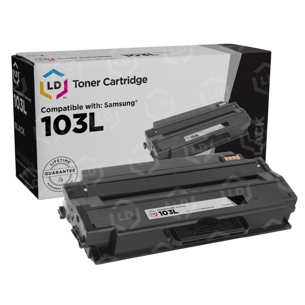 LD Compatible Toner Cartridge Replacement for Samsung MLT-D103L High Yield (Black) Compatible with Samsung ML-2950ND, ML-2955DW, ML-2955ND, SCX-4729FD
