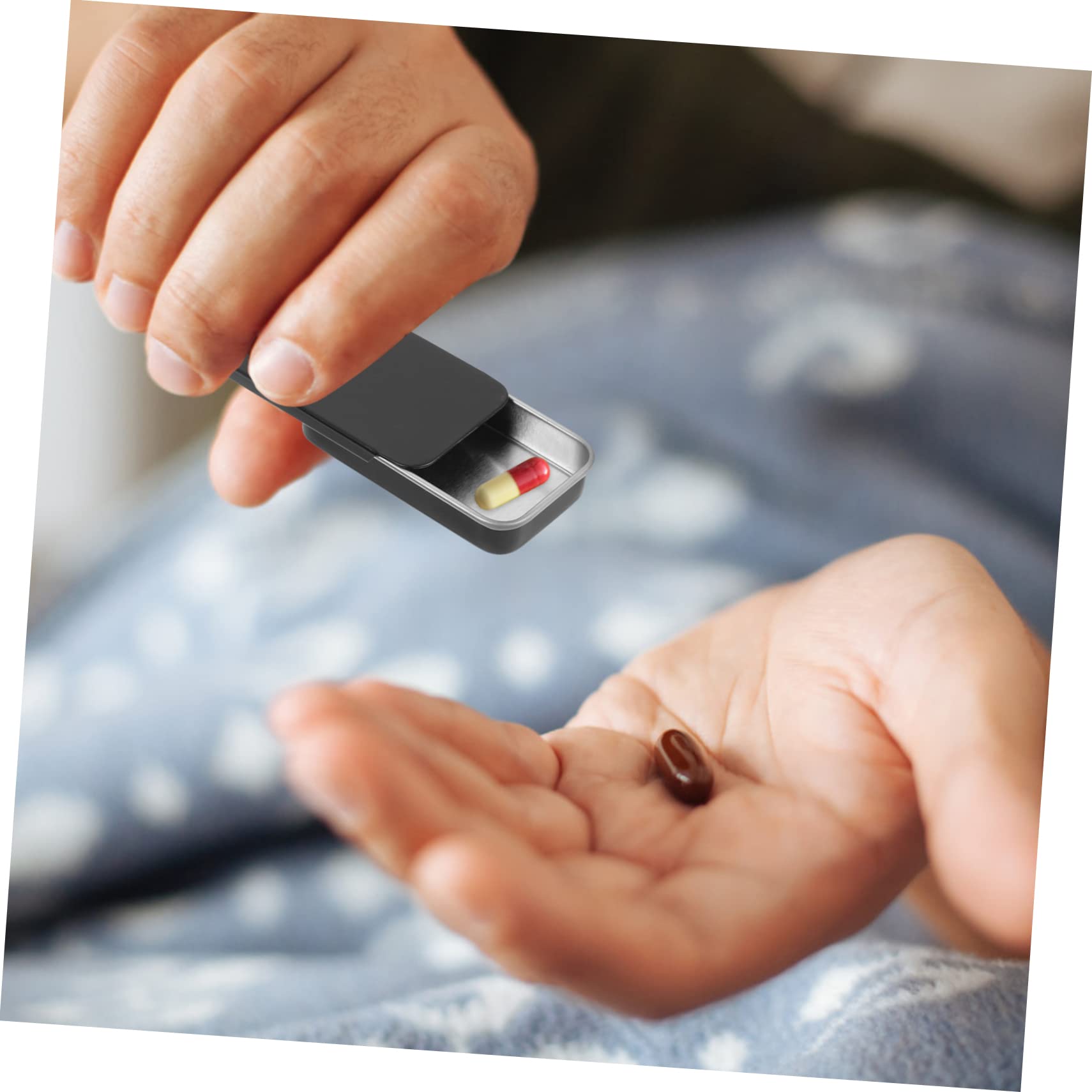 72stücke Kleine Metallboxen Mit Schiebedeckel Tragbare Blechdosen Für Süßigkeiten Pillen Und Schmuck Praktische Aufbewahrungslösung Mattem Schwarz