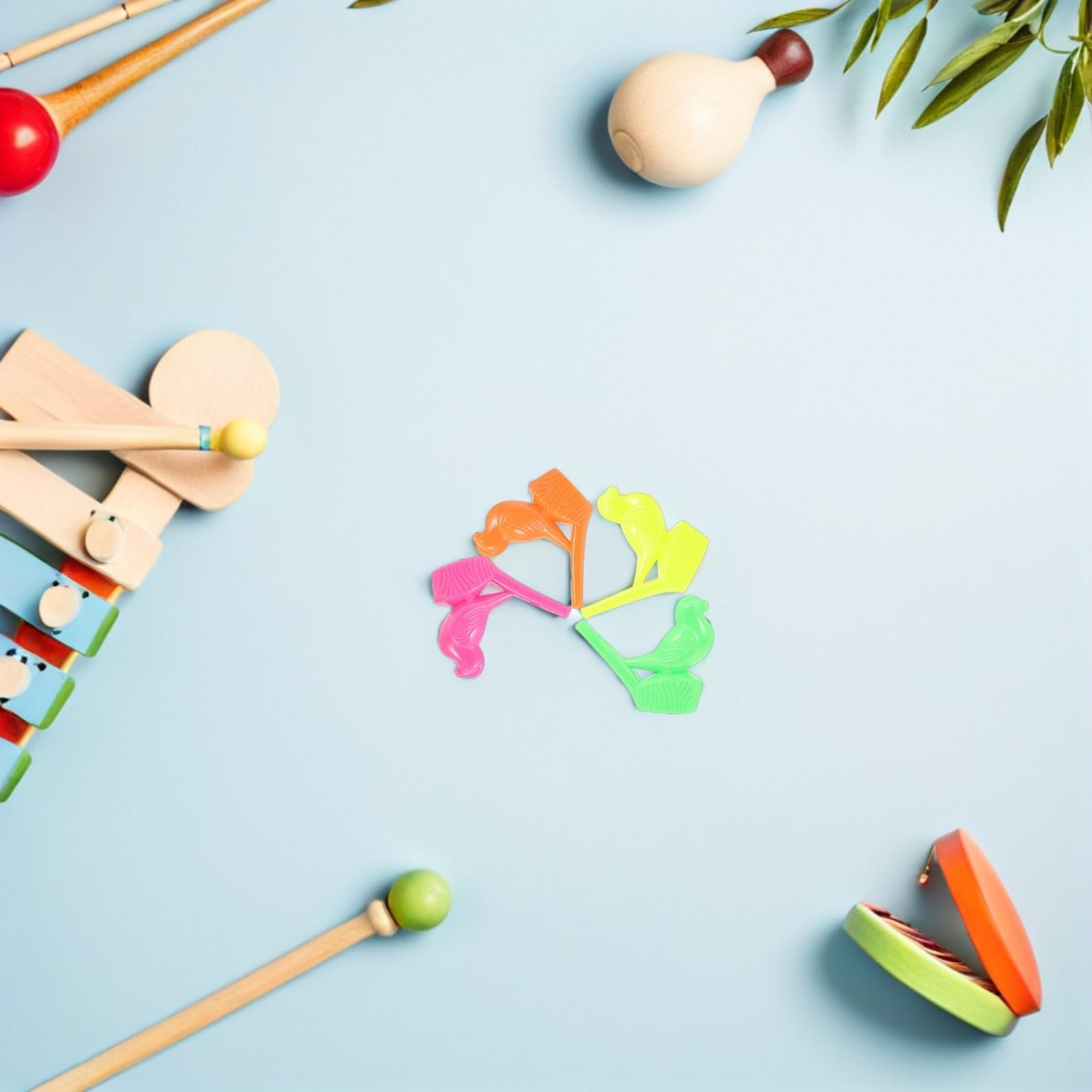 Garneck Silbato De Agua Para Niños - Juguetes Musicales Coloridos De Plástico 24 Piezas Silbatos De Pájaros Acuáticos Para Fiestas Infantiles
