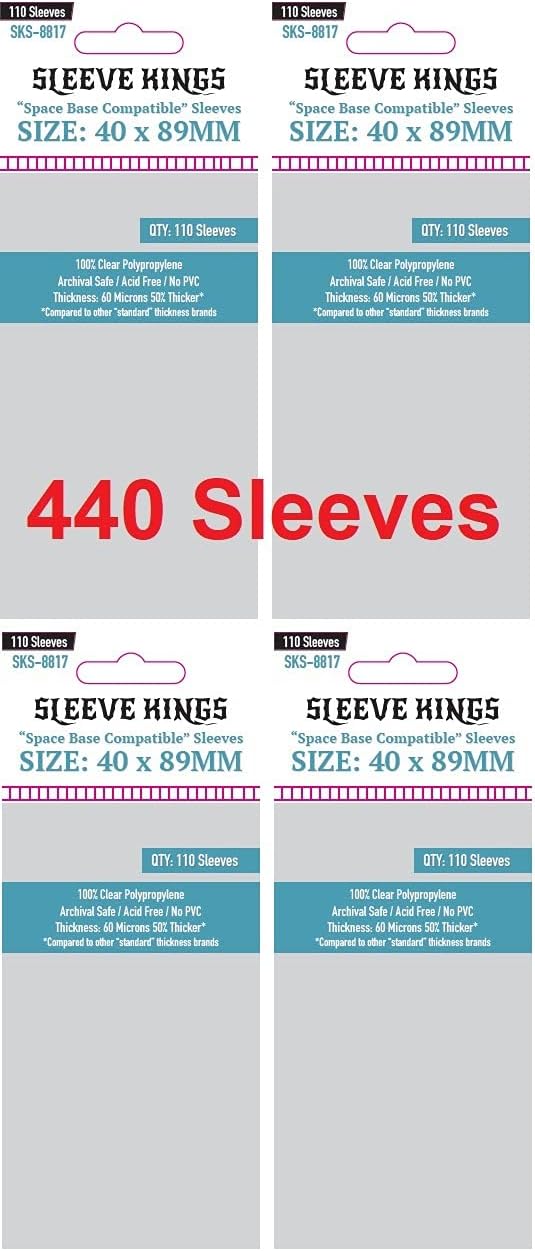 Unsettled 110 Pack Card Sleeves – Acid-Free Polypropylene Protectors For 110x110mm Cards - View #4