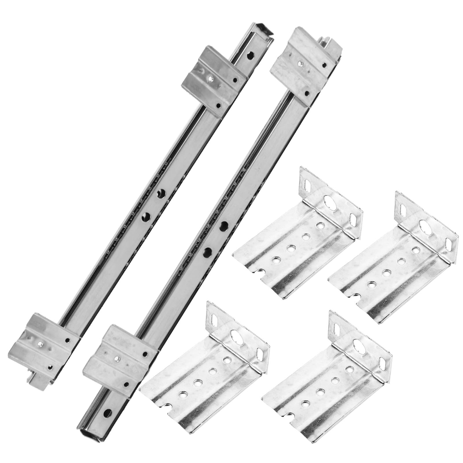 Cabinet Drawer Slide Rail，Stainless Steel Rail,Heavy-Duty Ball Bearing Keyboard Track Cold Rolled Tray