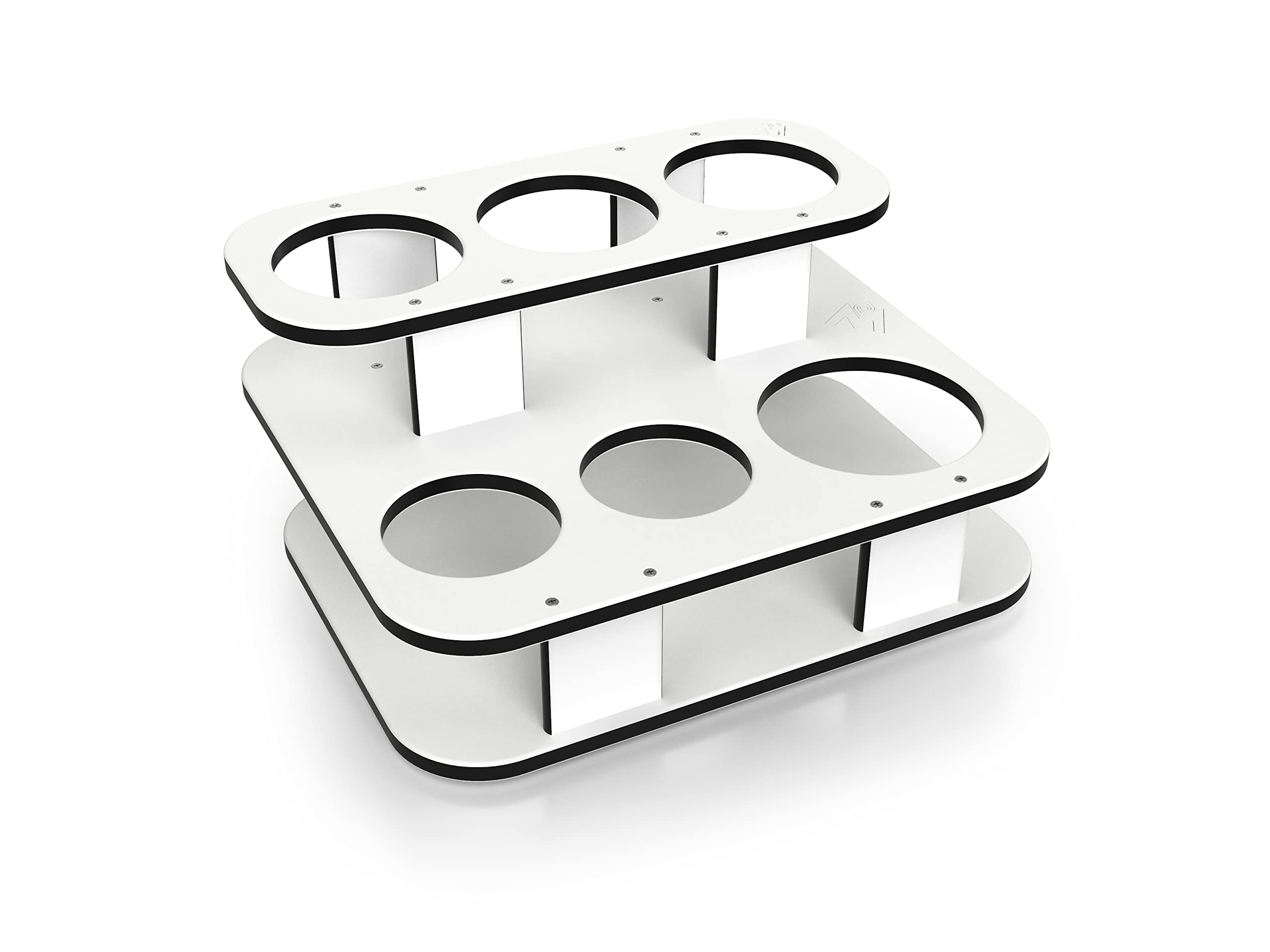 Magma T10-535 Double Stack Side Caddy Boat Party Table/Serving Station | Secure Marine Drink & Bottle Holder | UV-Resistant HDPE Boat Accessory