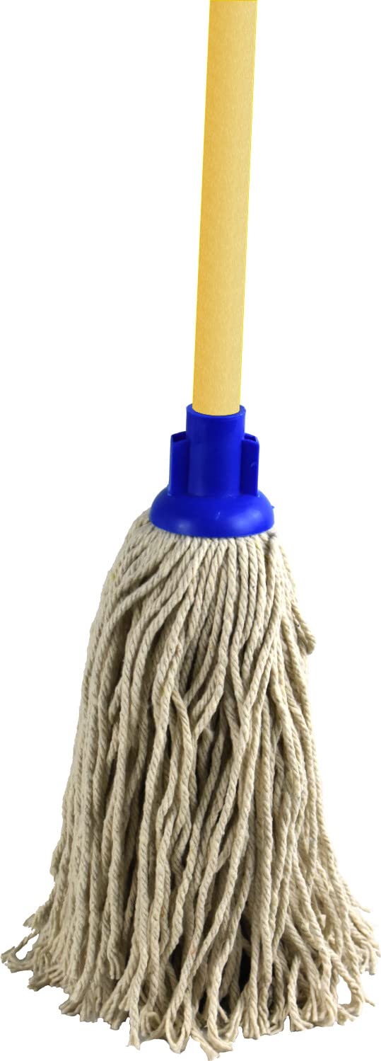 Kitchen Floor Mop with Wooden Stick 120cm 100% Cotton (PY16 Plastic Socket)