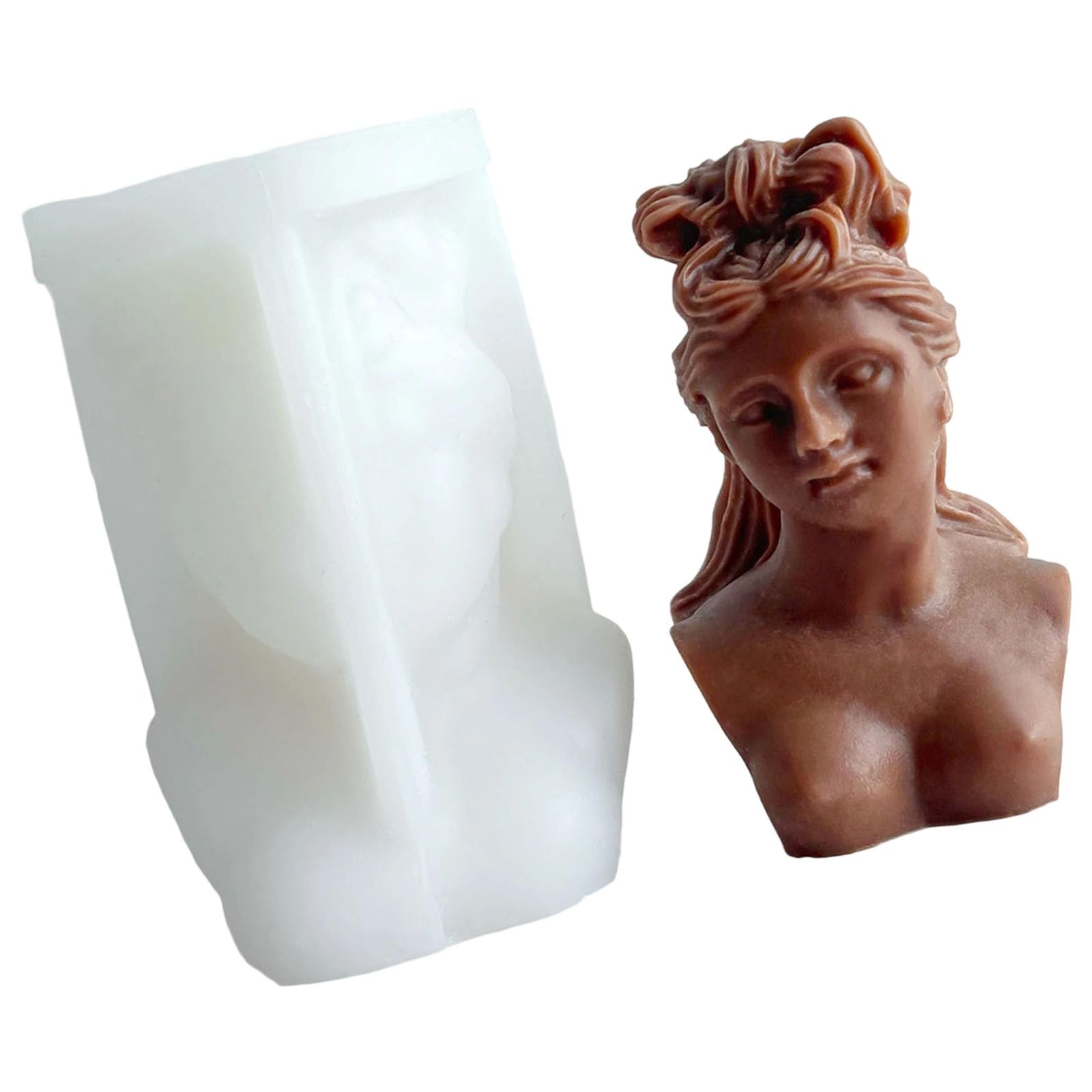 Xjdzineq Silicone Busts for Handcraft Diffusers Plasters Art and Home Decoration Silicone Craft