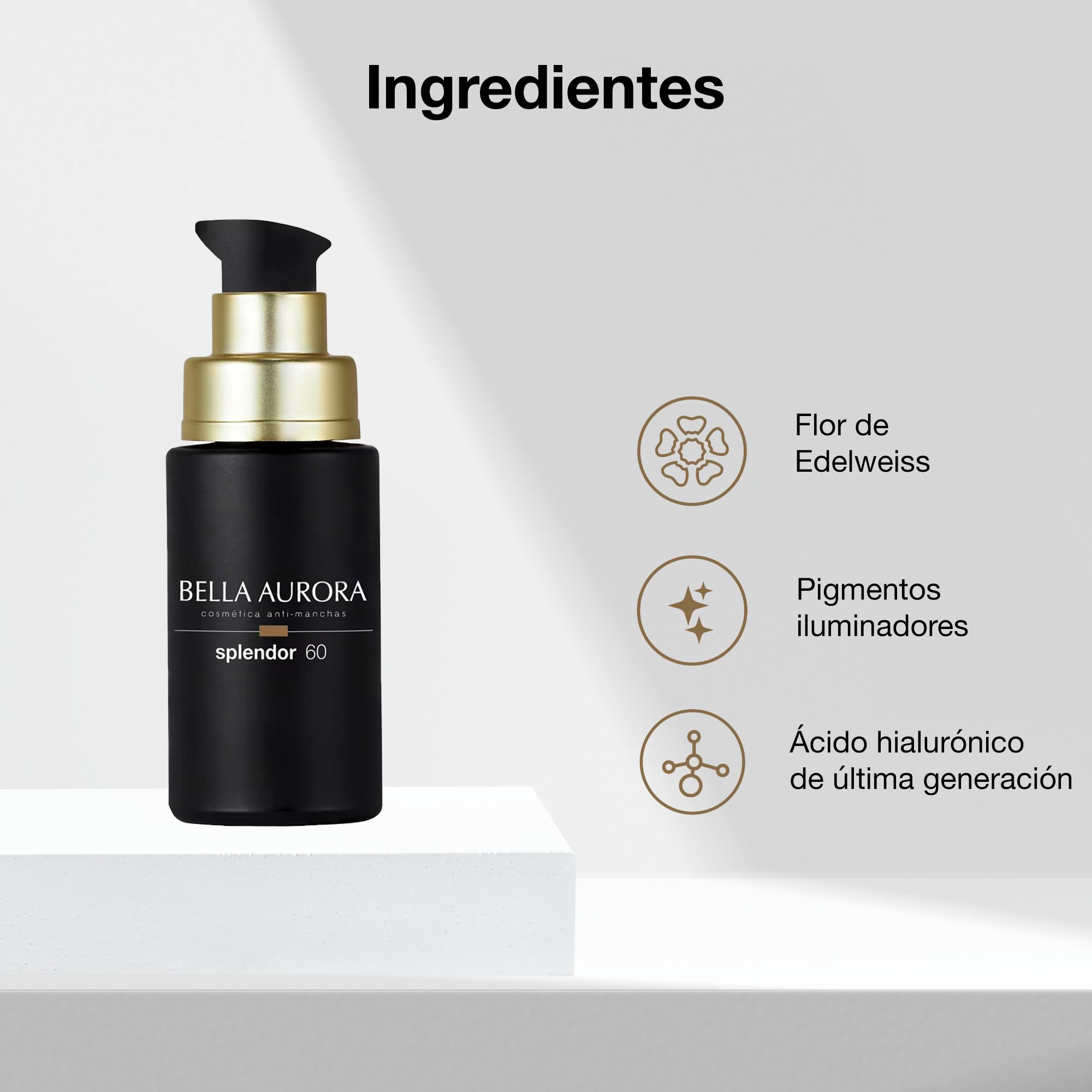 BELLA AURORA - Splendor +60, Sérum Hidratante y Reafirmante, para Rostro, Cuello y Escote, Disminuye Arrugas Profundas, 30 ml