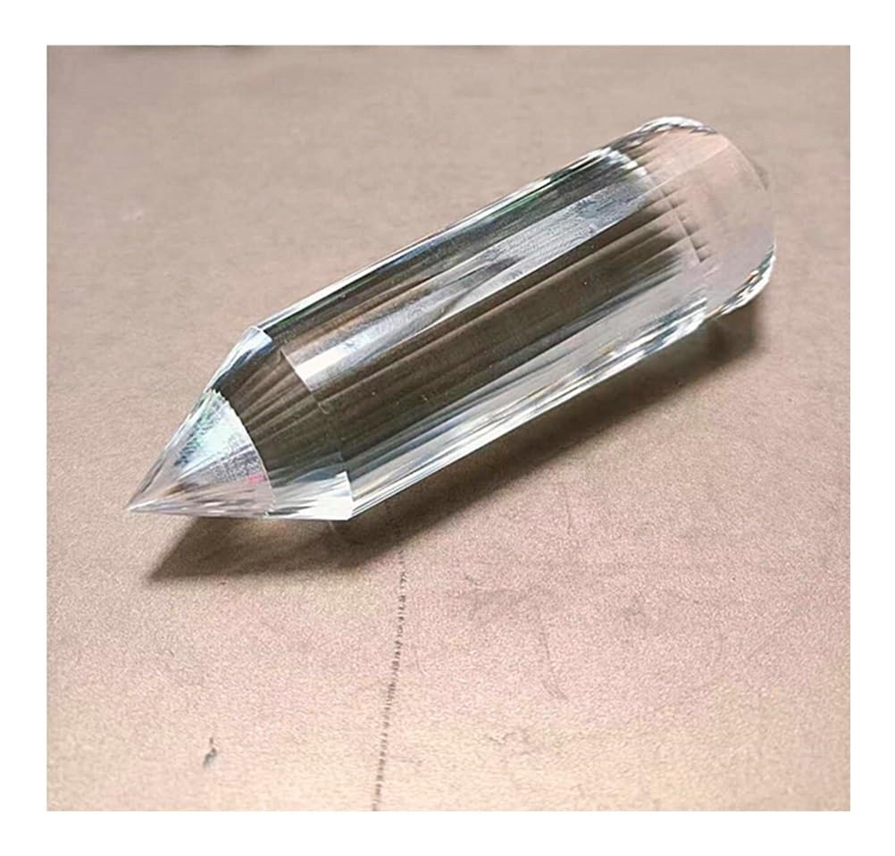 YLQUXEUV 1pcs Clear Quartz Crystal 48 Sided 130-140mm
