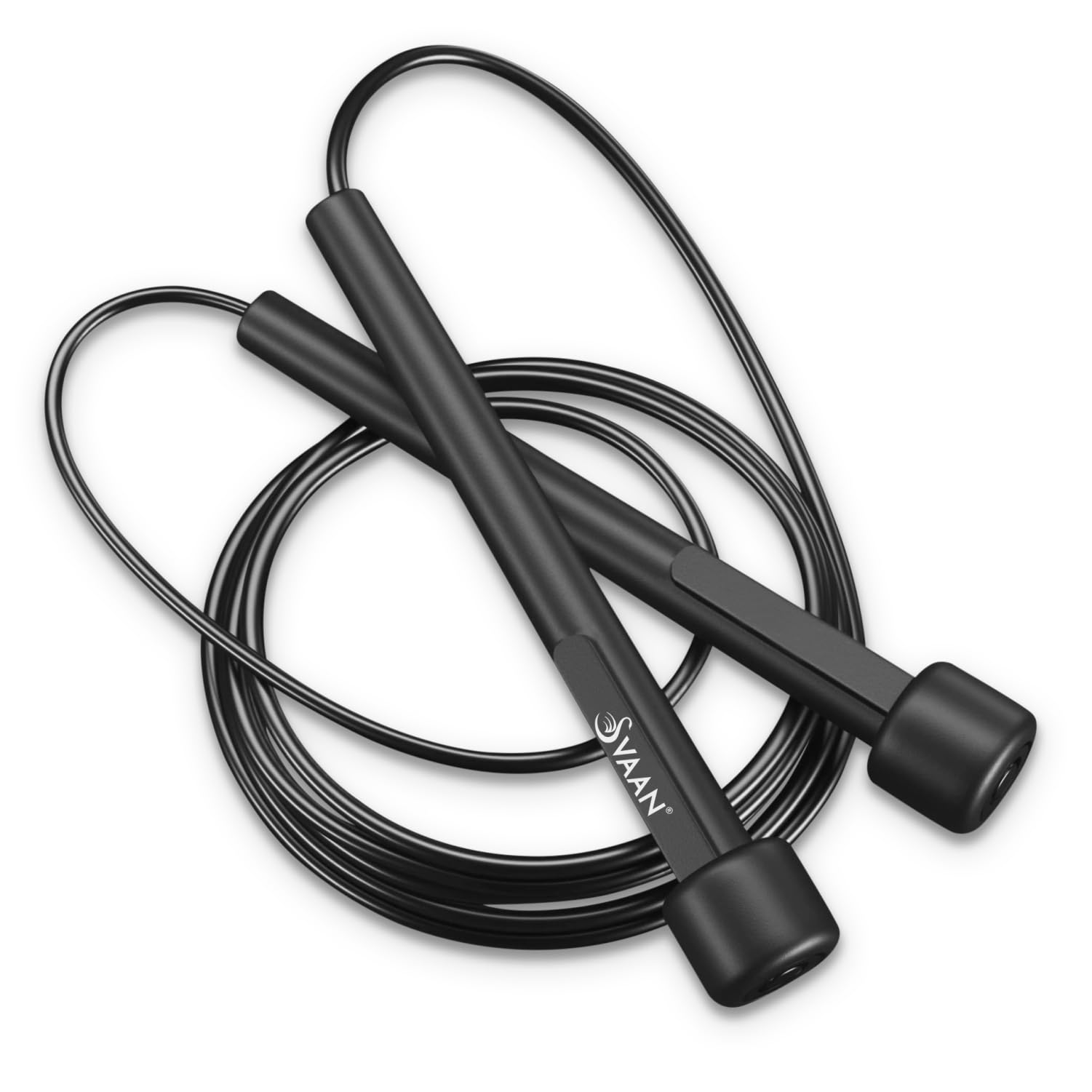 SVAAN LITE Skipping Rope || Anti-slip Handles,Adjustable Rope, Total Length 9ft || Lightweight Skipping Rope for Men, Women and Kids || Ideal for Boxing, Endurance Sports Training, MMA (BLACK) (B0CFQZ2TMW) Amazon Price History, Amazon Price Tracker