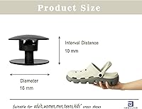 Vista 2 de Remaches de repuesto para reparación de correa de zapatos Crocs para Crocs remaches reemplazos correa trasera de zapatos botón de cierre