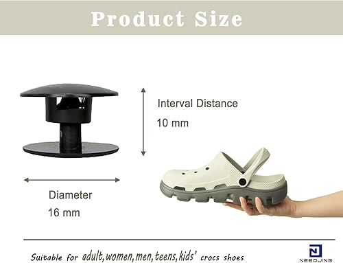 Miniatura 2 de Remaches de repuesto para reparación de correa de zapatos Crocs para Crocs remaches reemplazos correa trasera de zapatos botón de cierre de