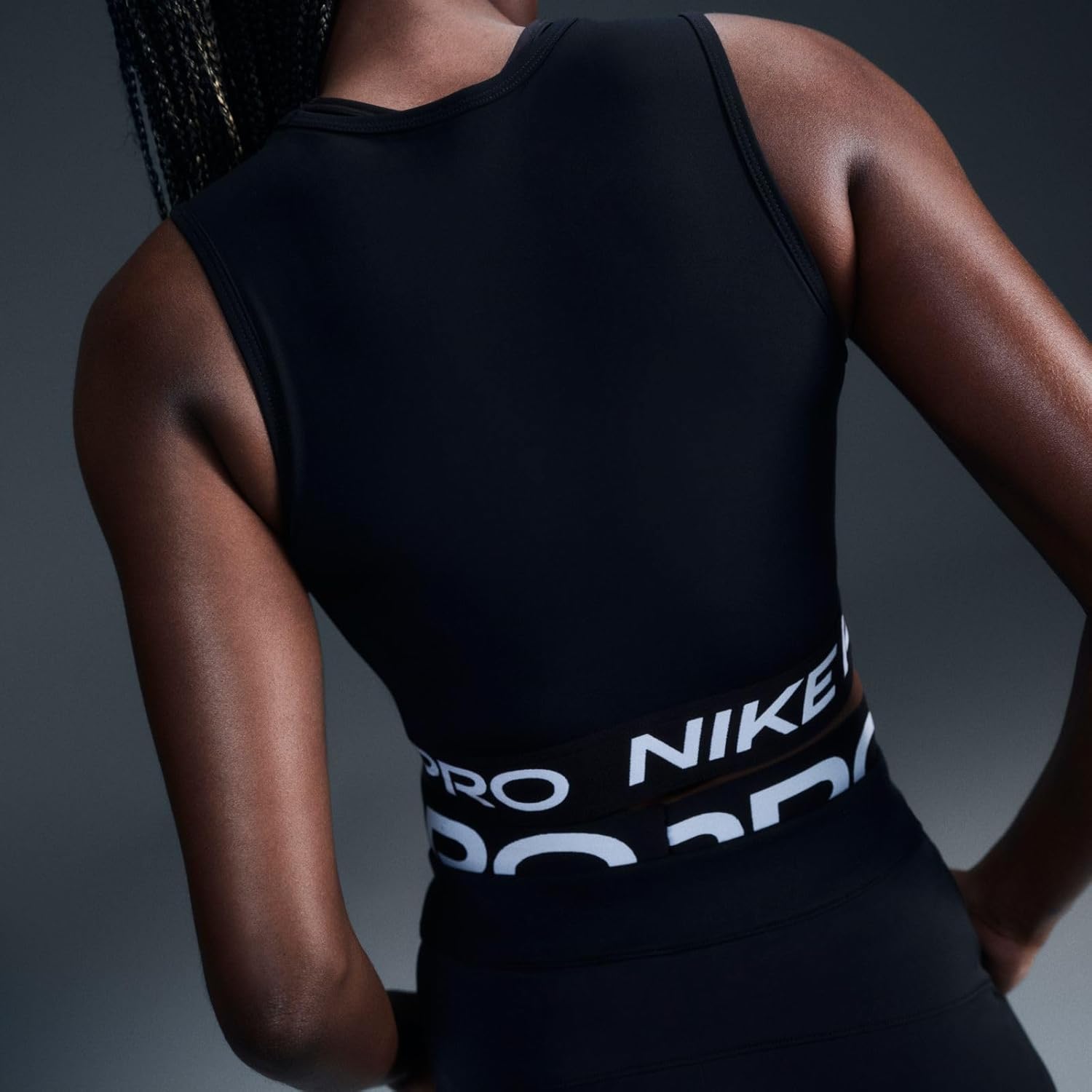 Nike Womens Pro Dri-fit Cropped Tank Top - Image 6