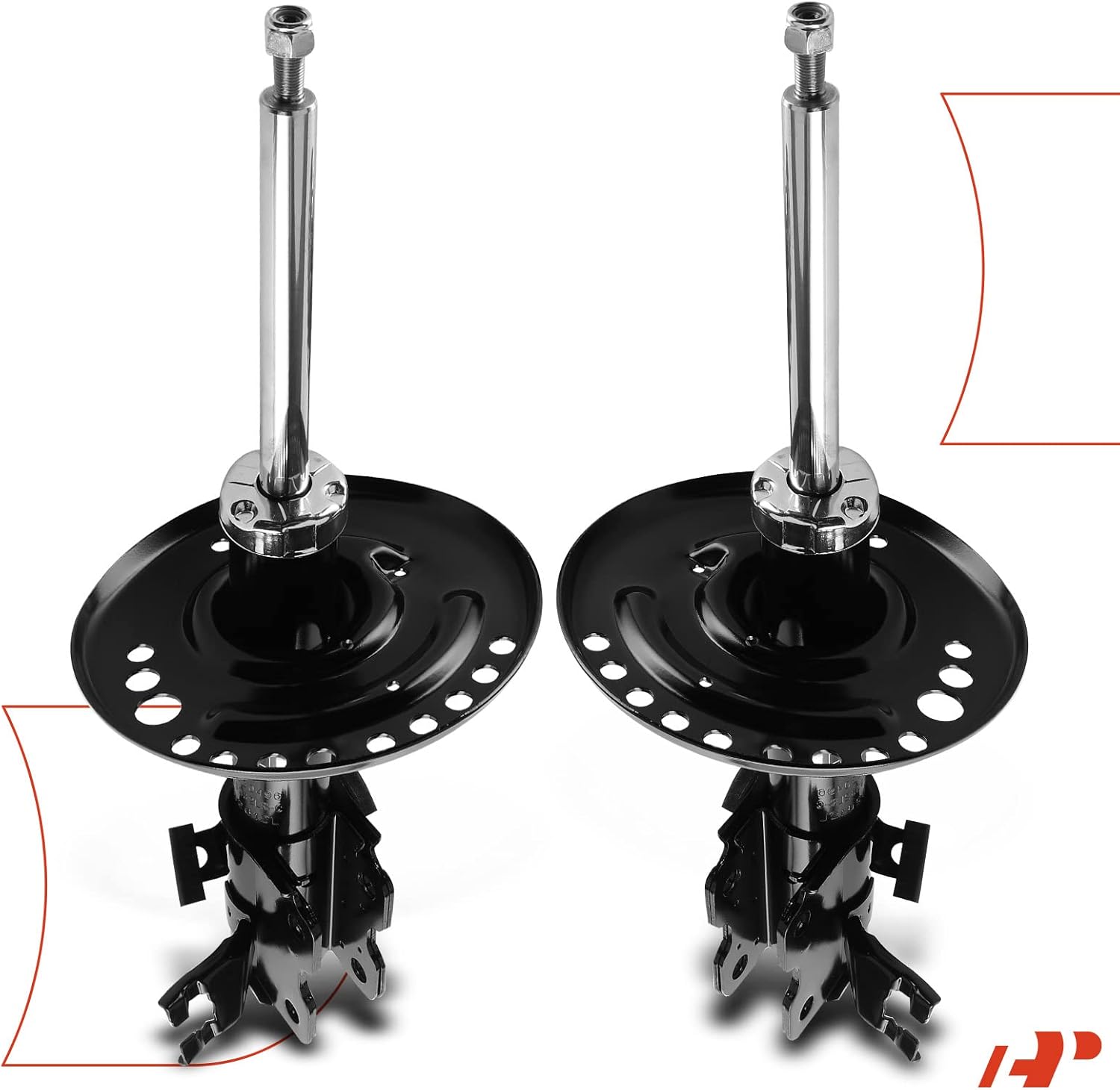 A-Premium Front Struts Compatible with Nissan Altima [Sedan] 2013 2014 2015-2x Replacement Suspension Bare Strut Shock without Coil Spring