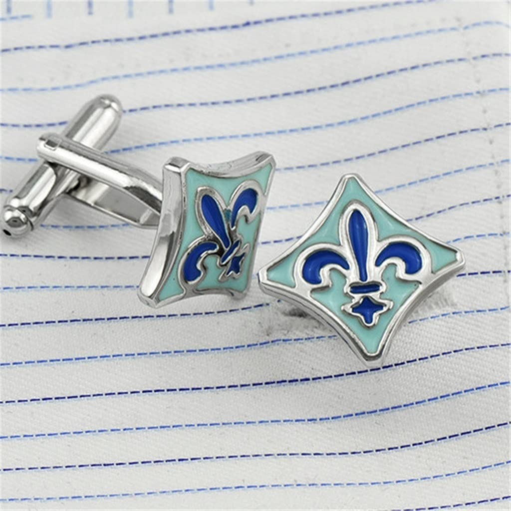 Gemelos para Hombre, Gemelos Azules, Regalo para el Día del Padre, para Parejas, Amigos, Bodas, Aniversarios, cumpleaños.