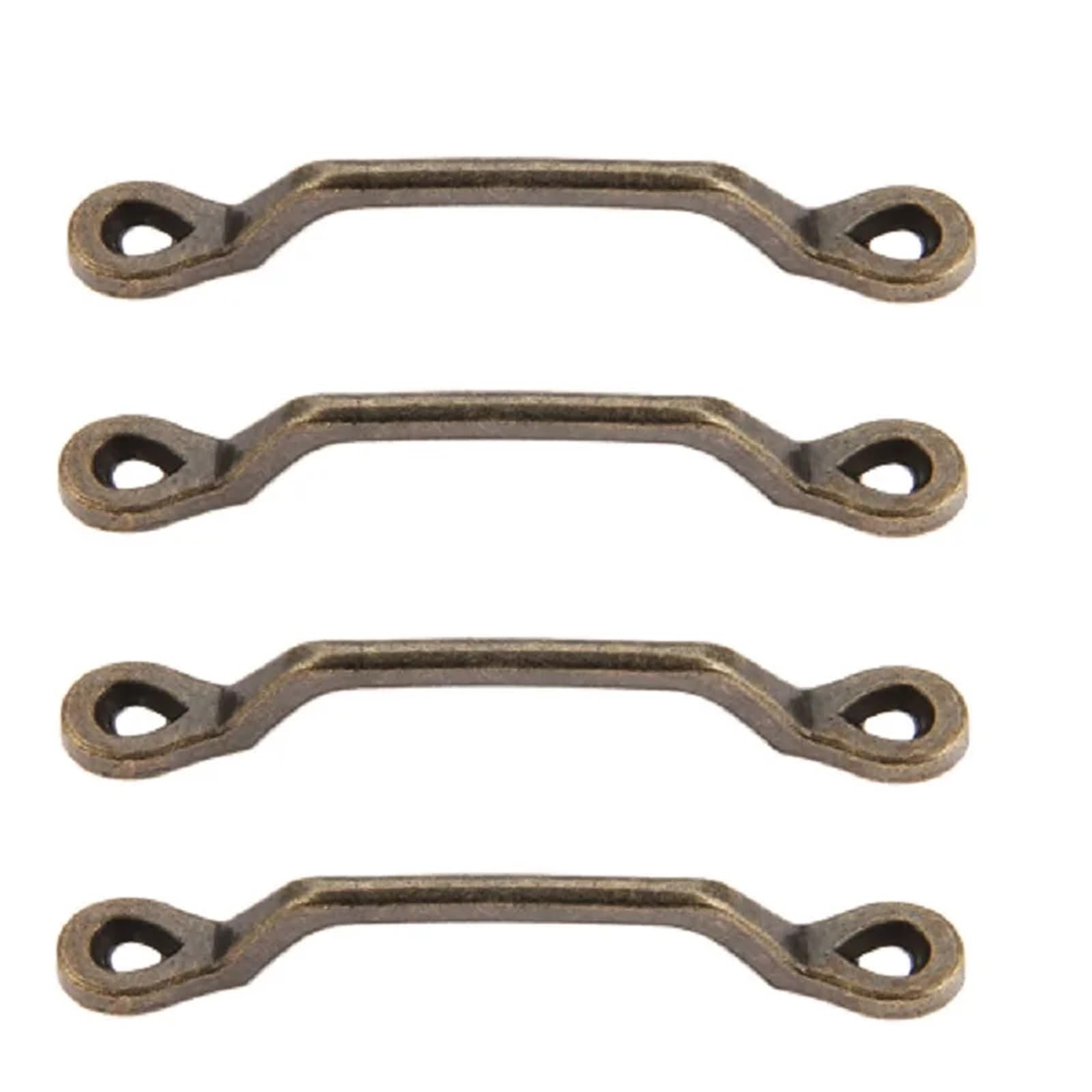 Yilwpv One Color 4 Pcs Vintage Furniture Handles For Jewelry Wood Box Cabinet Wardrobe Cupboard Drawer Kitchen Pull Knob With Screws 101 * 14Mm Handle Sets
