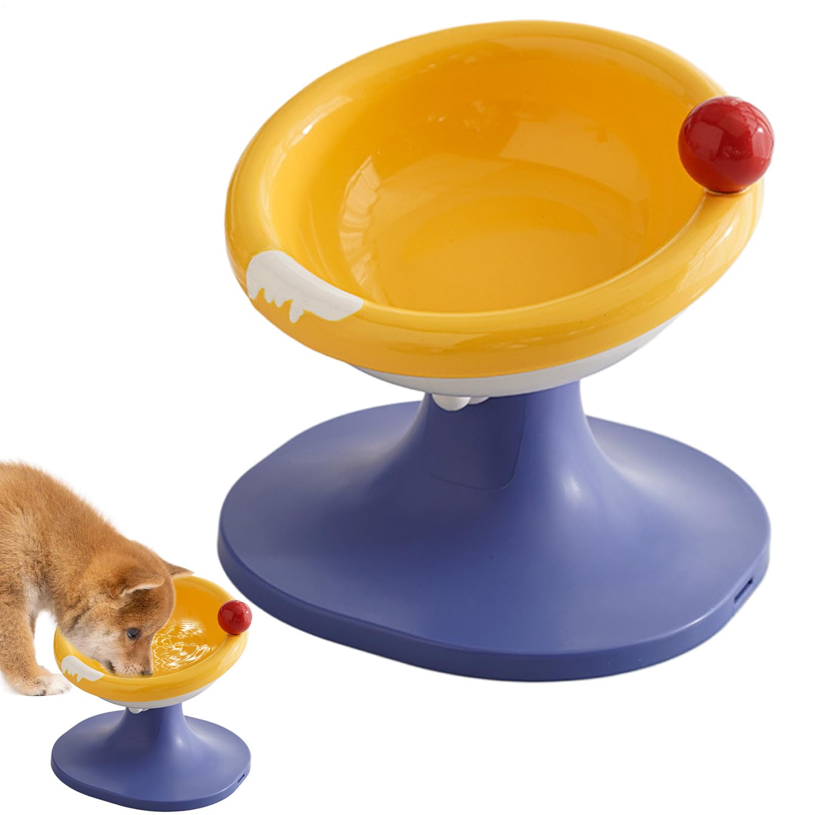 Bol pour chat réglable à 60 degrés et surélevé pour petit chien en appartement