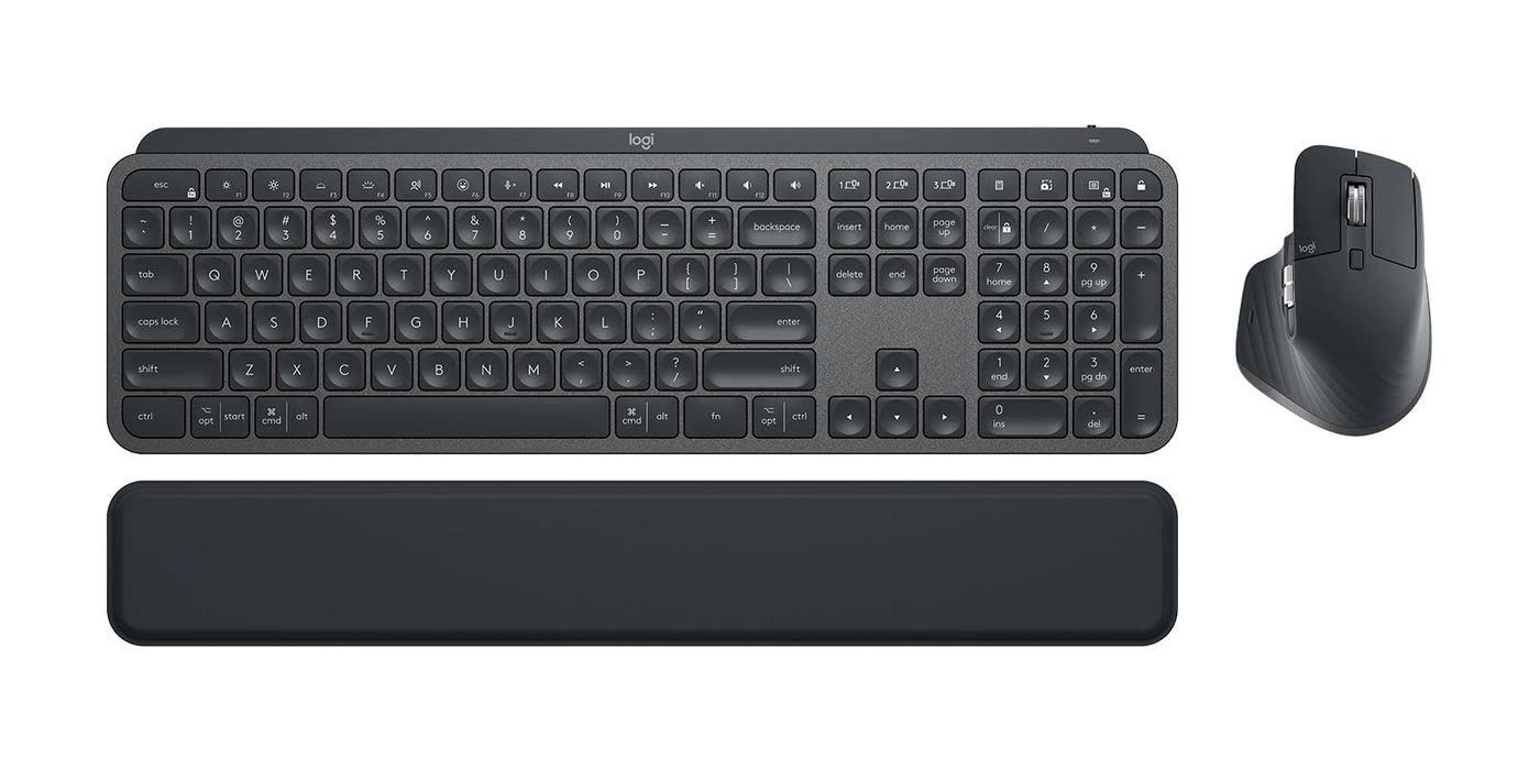 Logitech MX Keys combo for Business Gen 2 keyboard Mouse included Office RF Wireless + Bluetooth QWERTY UK International Graphite