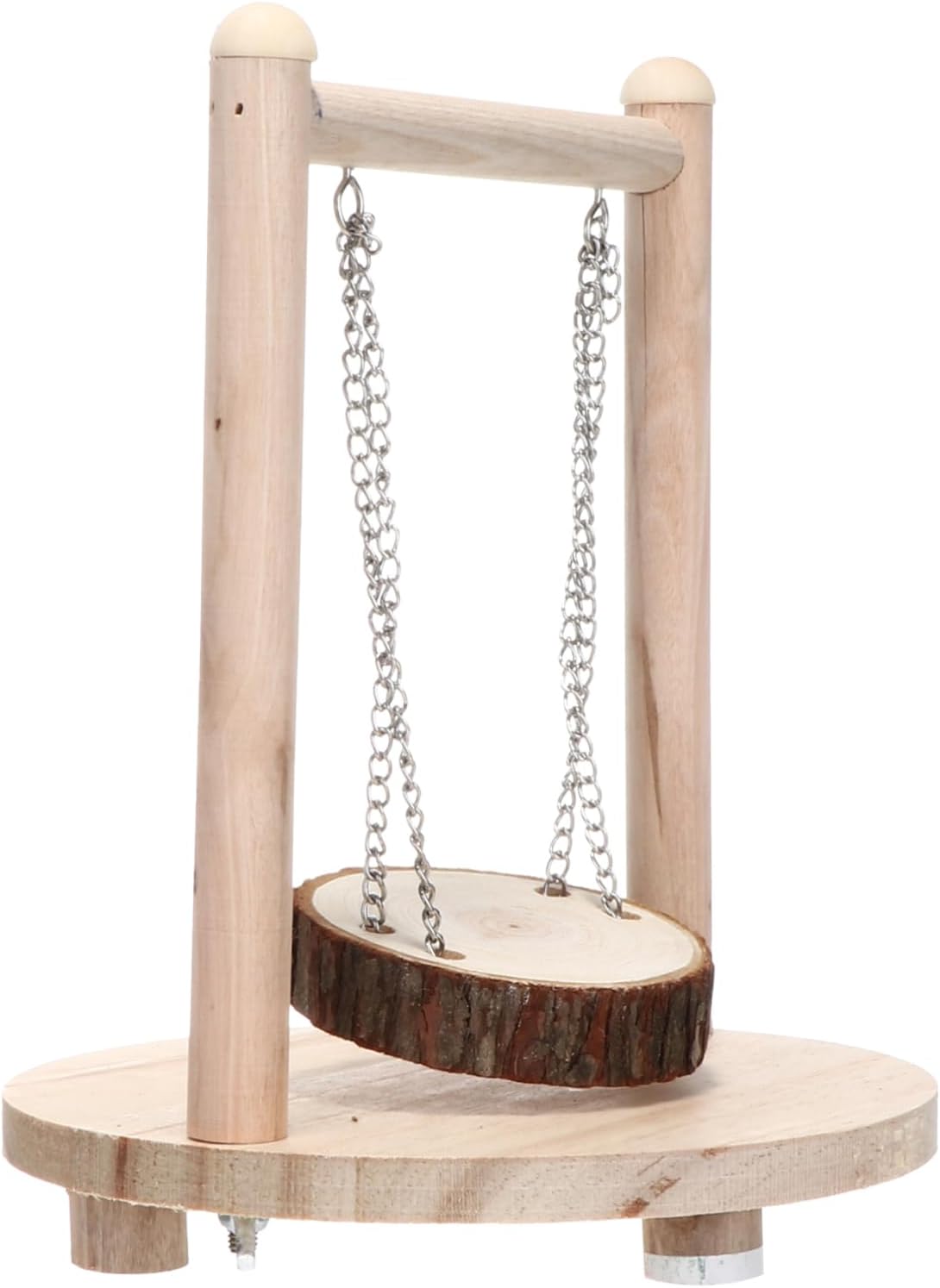 Wooden Swing Toy for Hamsters Guinea Pigs Squirrels Small Animals Pet Cage Accessory