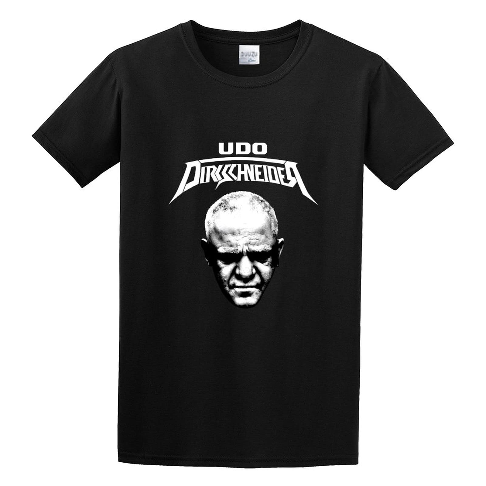 ziyang Men's Dirkschneider UDO Dirkschneider Simplicity Short Sleeve T-Shirt Black L