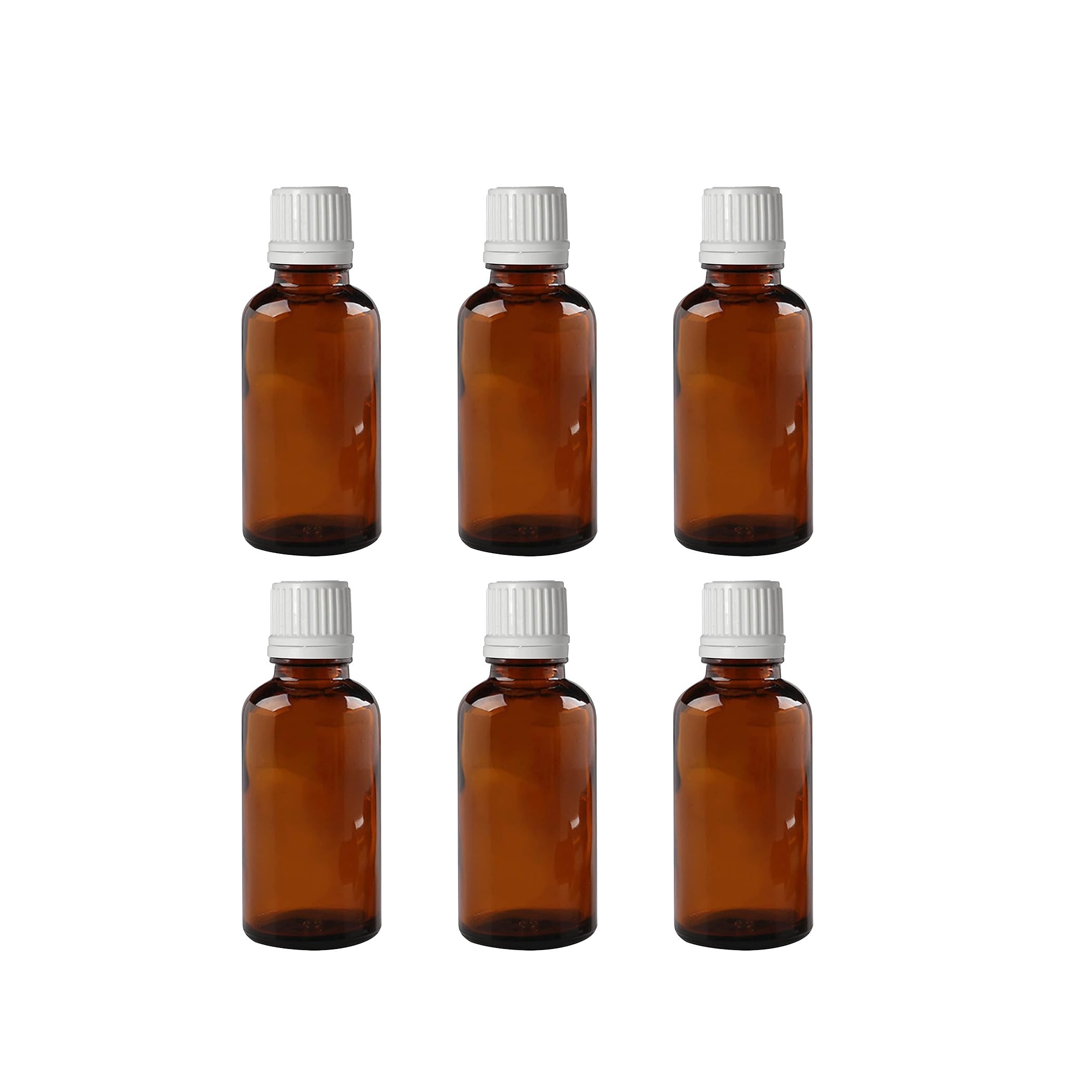 Zoka Amber Round Empty Glass Bottle 30 ml (Pack Of 6) with Euro Dropper and White Cap Refillable, Reusable for Essential Oils, Blends, Diy Perfumes, Homeopathy And Medicine-image-9