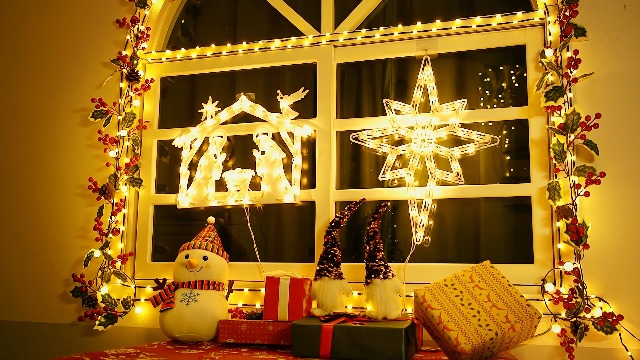 Belén Navideño De Madera Con Luces LED | Temporizador 6h/18h | Decoración Estrella 30 Cm