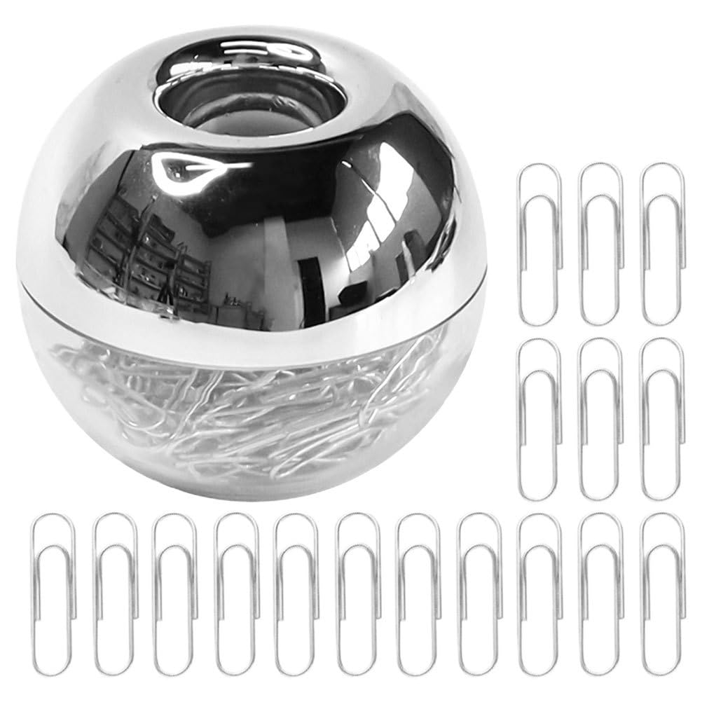 Angoily 2 set di graffette antiscivolo: graffette decorative con custodia magnetica - graffette per ufficio e scuola - accessori da scrivania per lavori artigianali e organizzazione di documenti