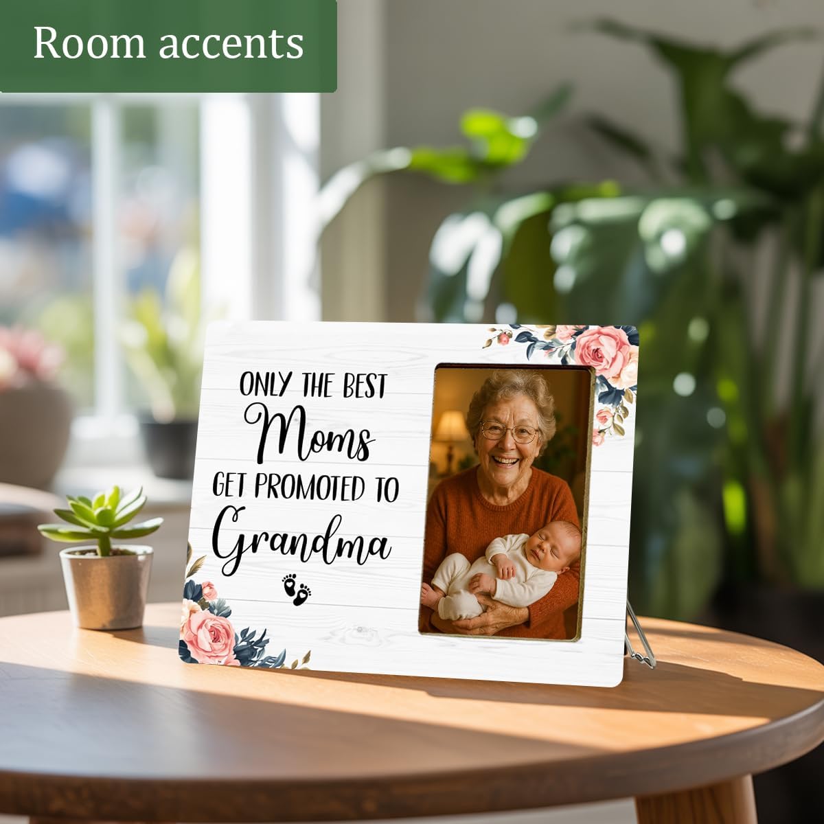 Grandma Baby Announcement Gifts Picture Frame for Grandmother, Get Promoted to Grandma Wooden Picture Frames - Image 7
