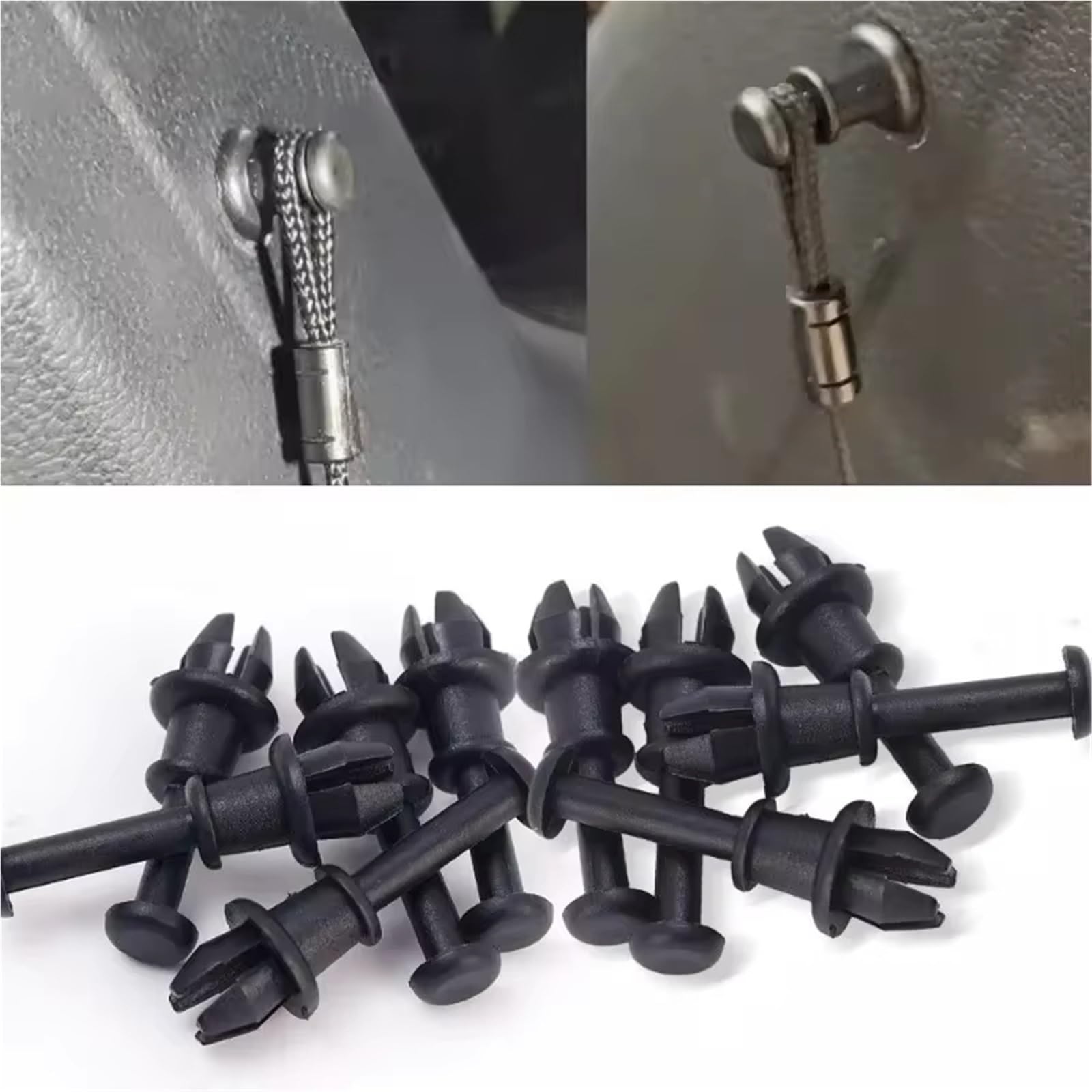 Cinta Sujeción Maletero Compatible Con A3 S3 MK2 8P 8V Q5 SQ5 8R Q2 Q3 Bandeja Para Maletero Correa Clips Cuerda Gancho Soporte Pivote Lona.1M6867574A(64pcs)