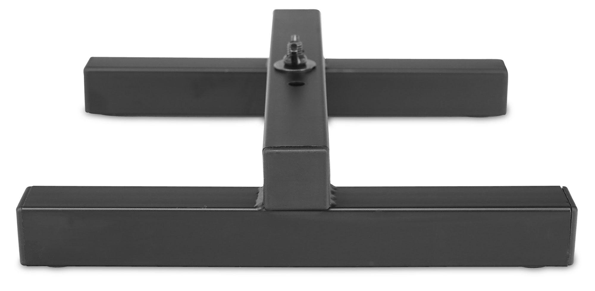 Set da 2 Supporti da Terra Showlite FLS-10 PAR (Supporti da terra per posizionare faretti, base 26 x 25,5 cm, altezza 6 cm, struttura robusta, impilabili) Nero