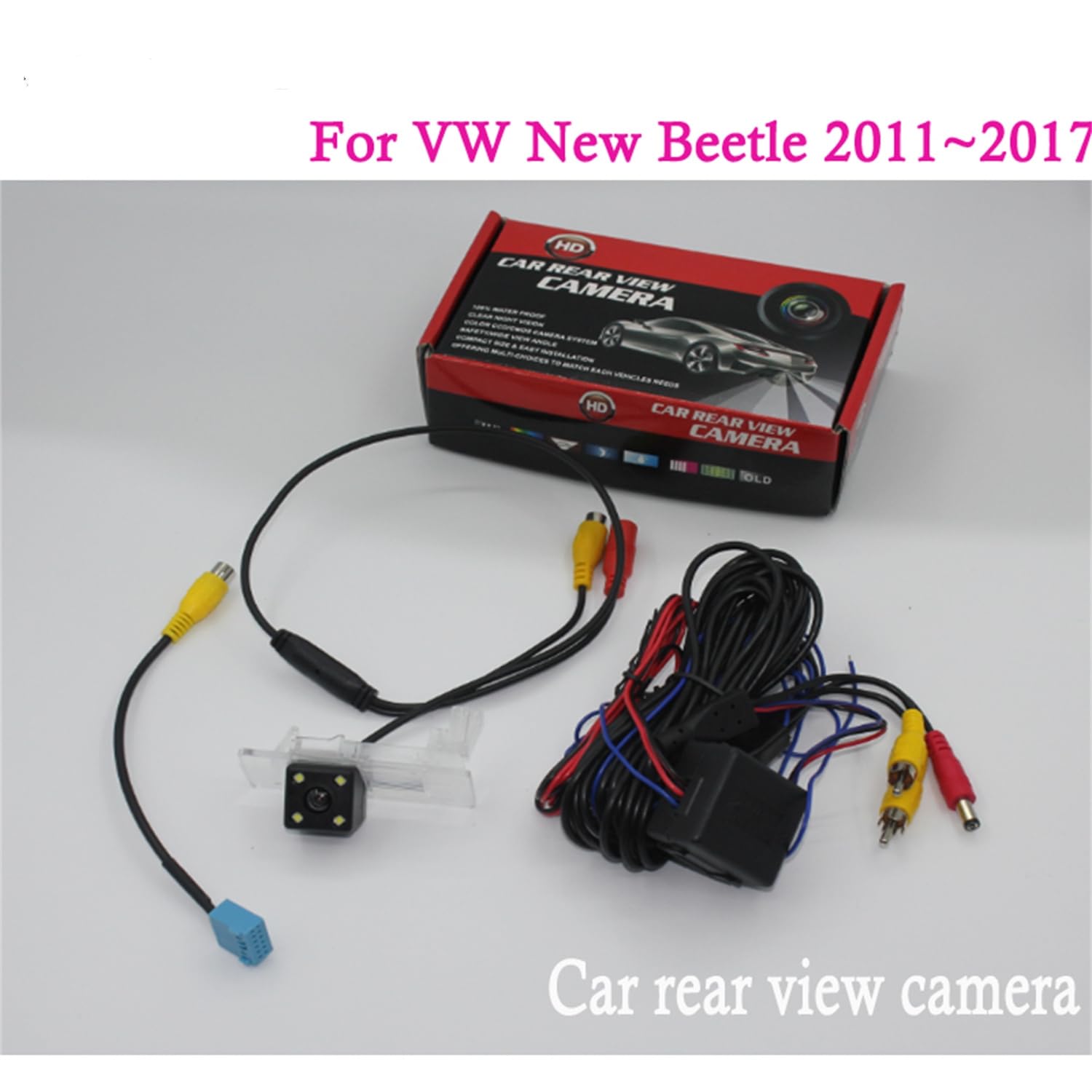 Samochodowa kamera cofania samochodowa zamiennik kamery cofania do VW New Beetle 2011 2012 2013 2014 2015 2016 2017, wodoodporny metalowy monitor sterowania samochodem, kamera cofania samochodu