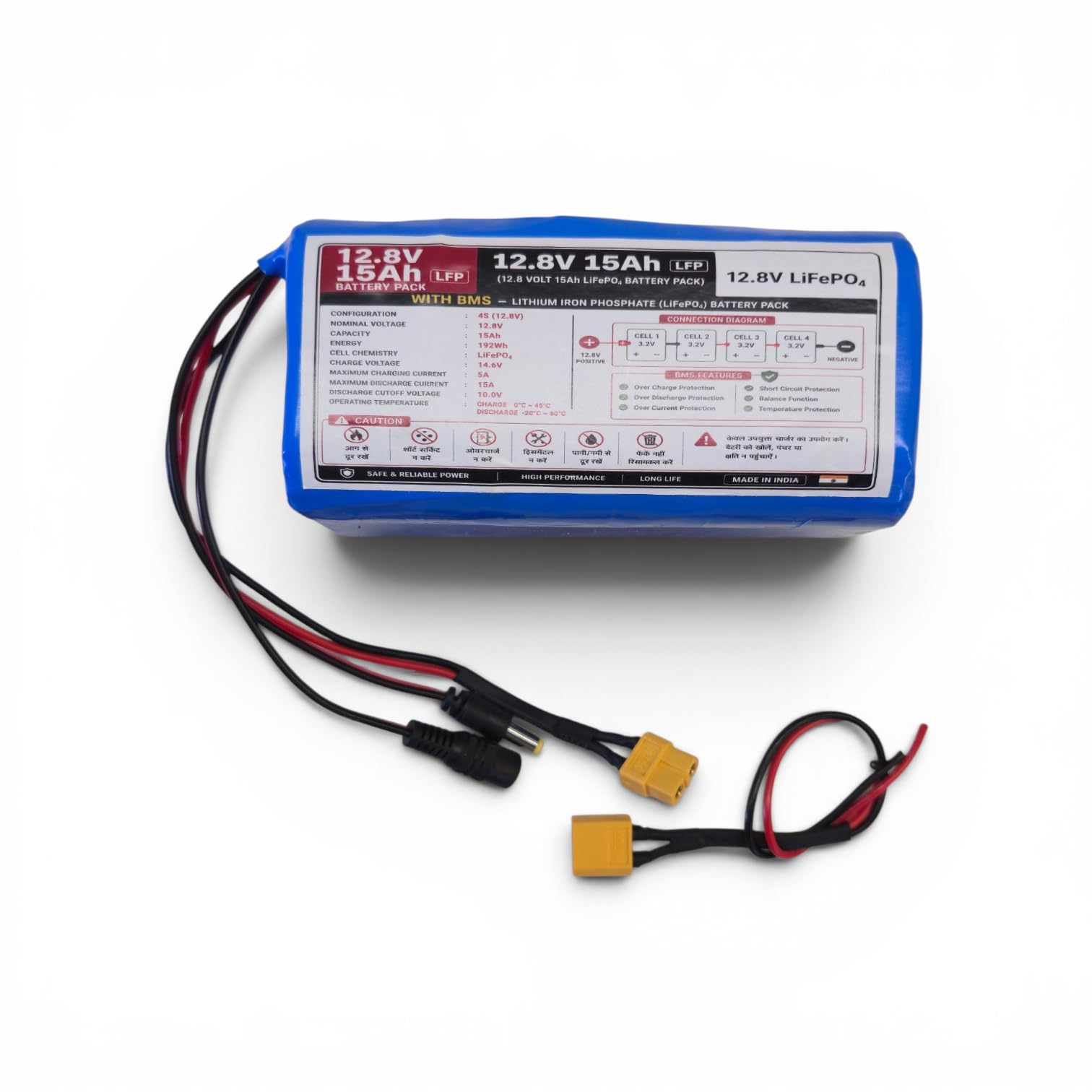 12V 15Ah, 195Wh, A Grade Lithium Phosphate, 2000+ Duty Cycle, 15A BMS, XT30 Connector, for UPS, Solar, 12V Equipment-image-39