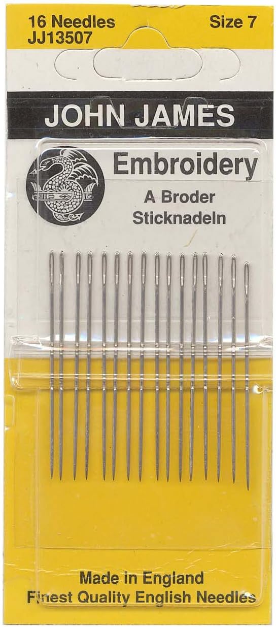 Crewel/Embroidery Hand Needles-Size 7 16/Pkg