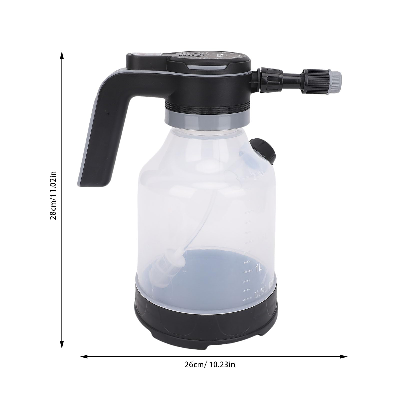 AMONIDA Flacon Pulvérisateur électrique de 3 L, Pulvérisateur de Plantes alimenté par Batterie Rechargeable avec Buse Rotative, 2 Modes de Pulvérisation, de Jardin électrique et Brumisateur de