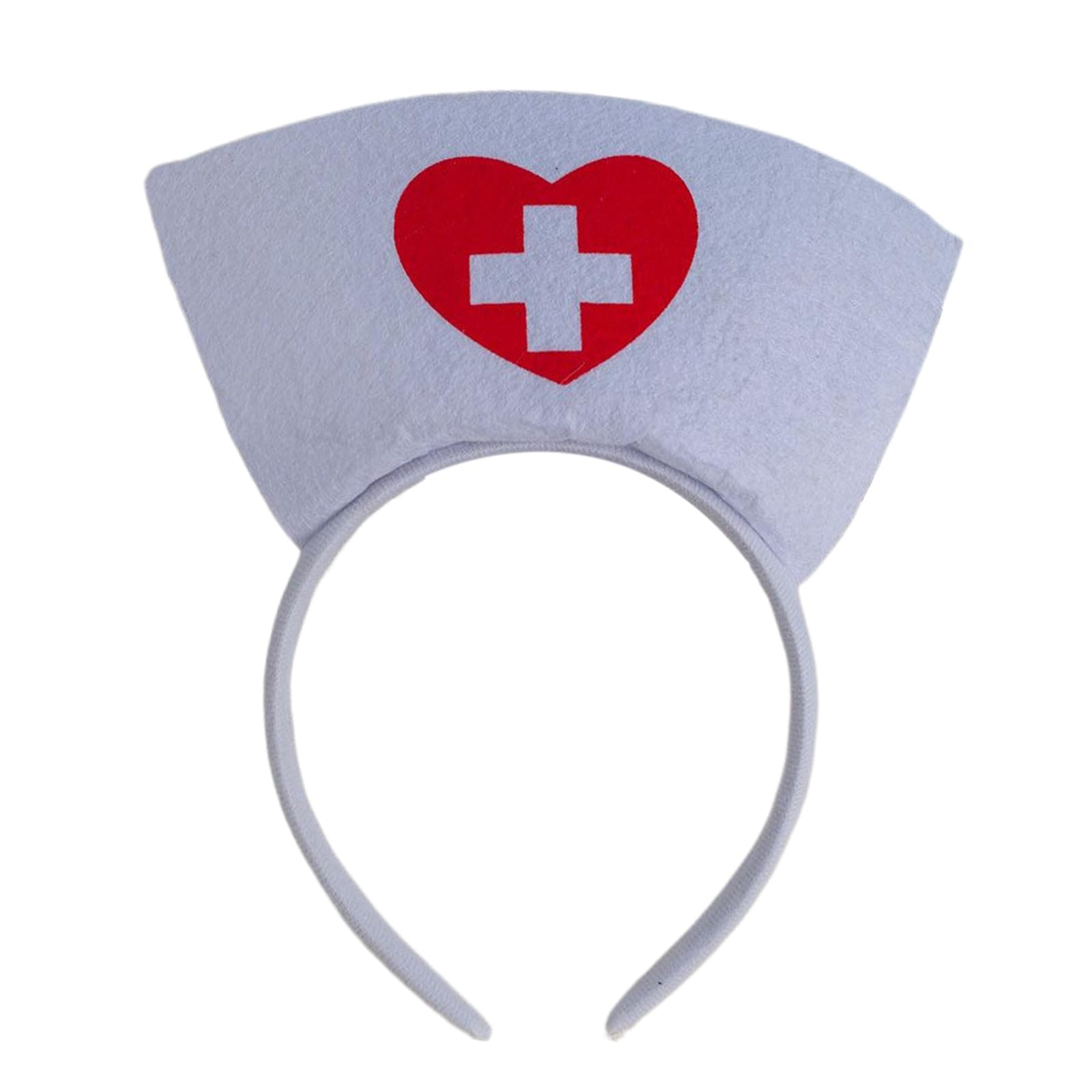Haiki Nurse Hat Halloween Headband for Womens Girls Daily Wearing Halloween Party Fancy Dress Cosplay Hair Accessories