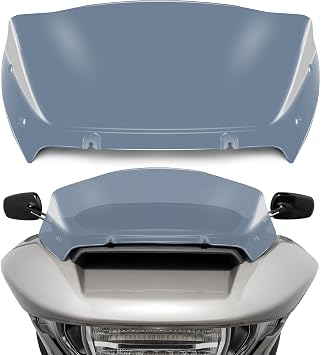 9" Wave Windshield Windscreen Wind Splitter Compatible with Harley Davidson CVO Road Glide FLTRXSE 2023-up, CVO Road Glide ST FLTRXSTSE 2024-up, Road Glide FLTRX 2024-up Tint