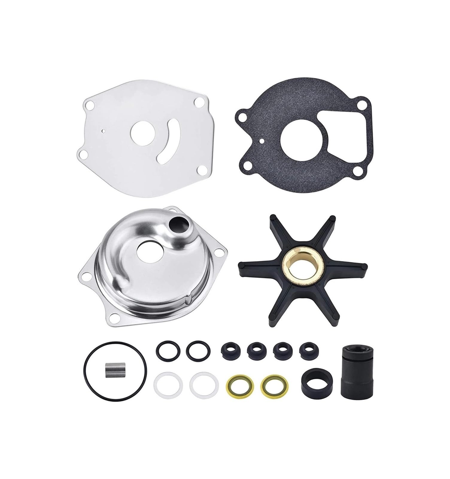 Kit de turbine de pompe à eau pour moteur hors-bord 2 temps 15 à 25 CV 46-99157T2