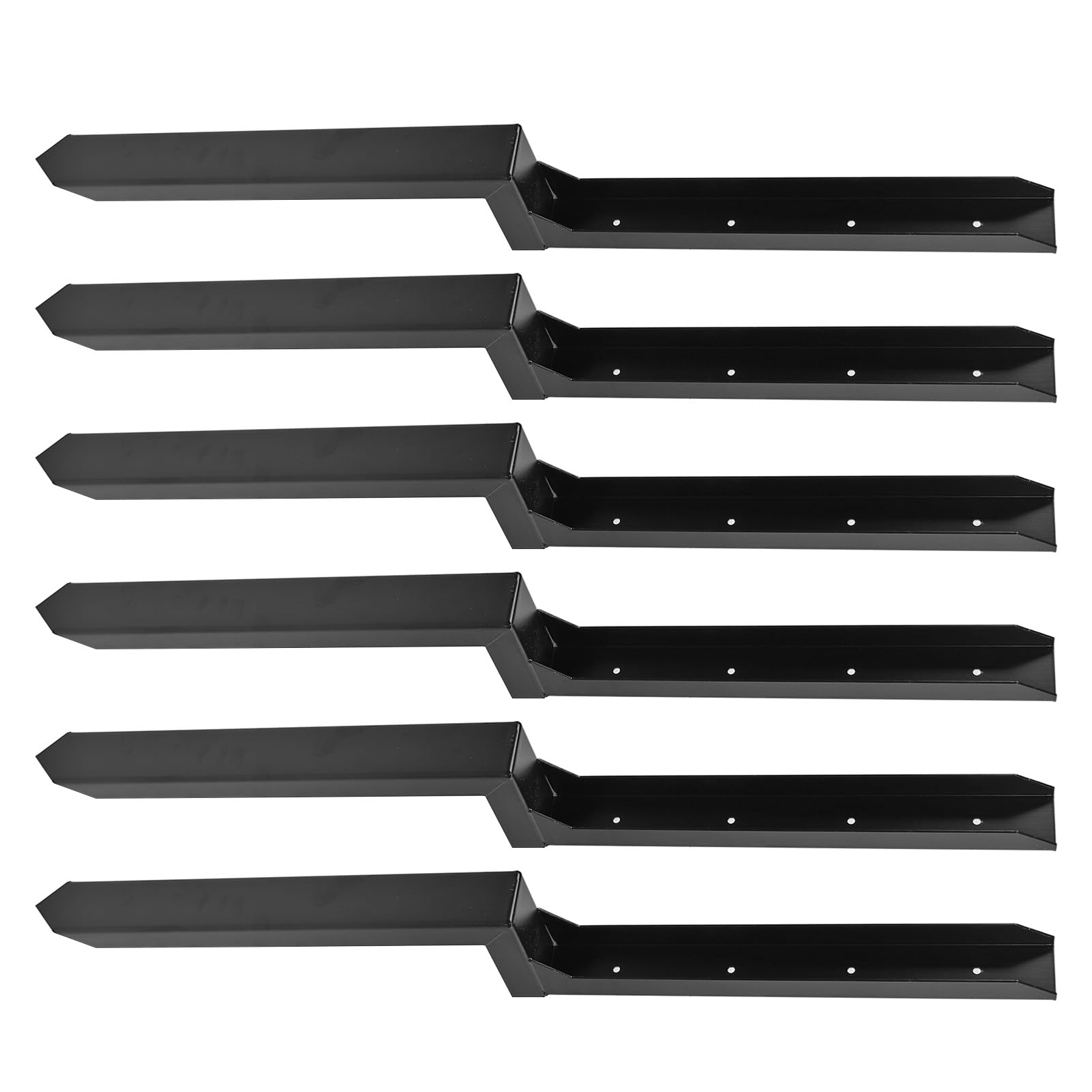 Kit de la Cerca de Acero Servicio Pesado, la Cerca en Forma H Picos con Soporte 3D, para Reparar una Valla Madera Rota Inclinada, Instalaci¨®n F¨¢cil (6 Paquetes)