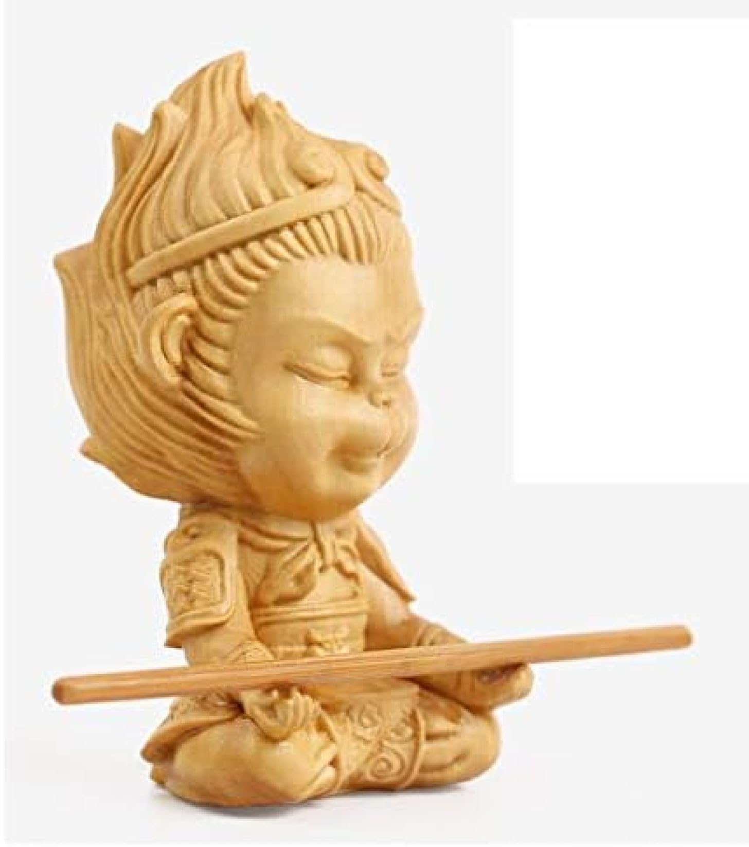 孫悟空　置物 Amazon｜Longzlan(売店)孫悟空置物・木製彫刻神像美術品「西遊記孫悟空