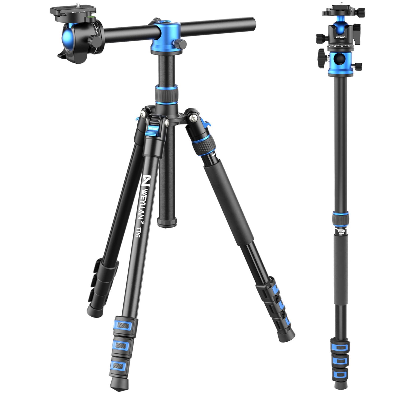 Amazon | WEYLLAN TP6 カメラ 三脚 一脚、170cm 俯瞰撮影三脚 36mm