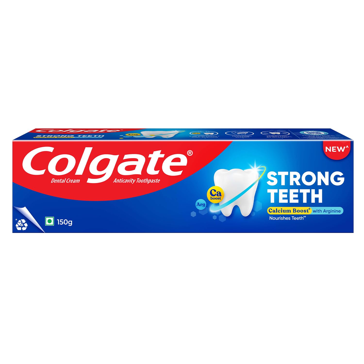 Strong Teeth 150g Cavity Protection, Colgate with Calcium Boost, India's No.1