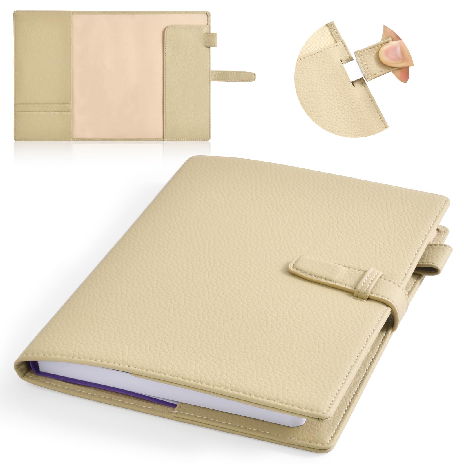 Amazon | Wasenn ノートカバー A5 手帳カバー レザー 2冊収納 厚手手帳